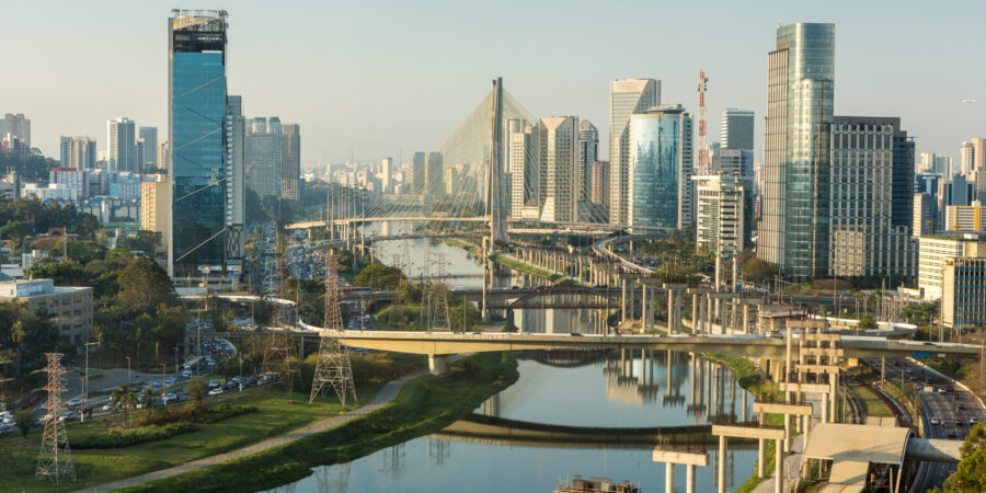 Vista aérea de la ciudad Sao Paulo